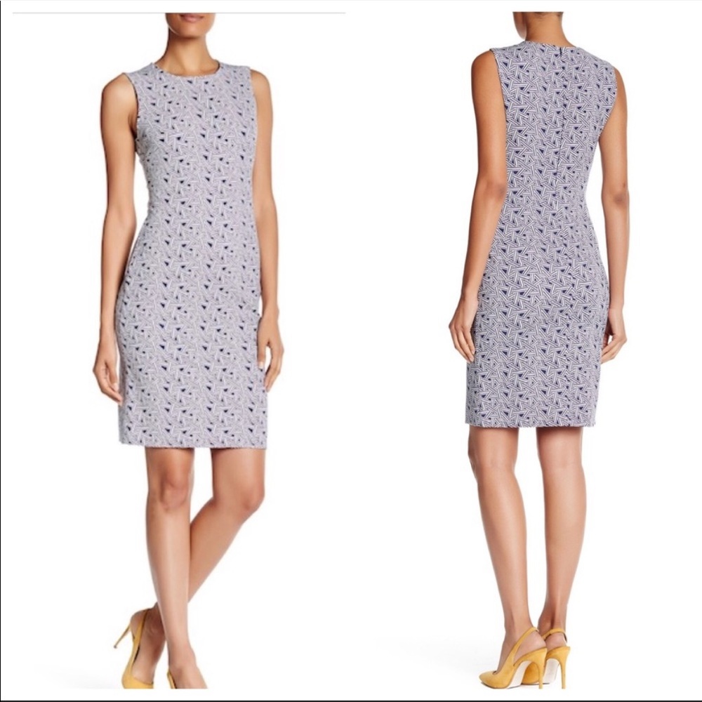 Diane Von Furstenberg Geo Print Dress - Picture 1 of 11